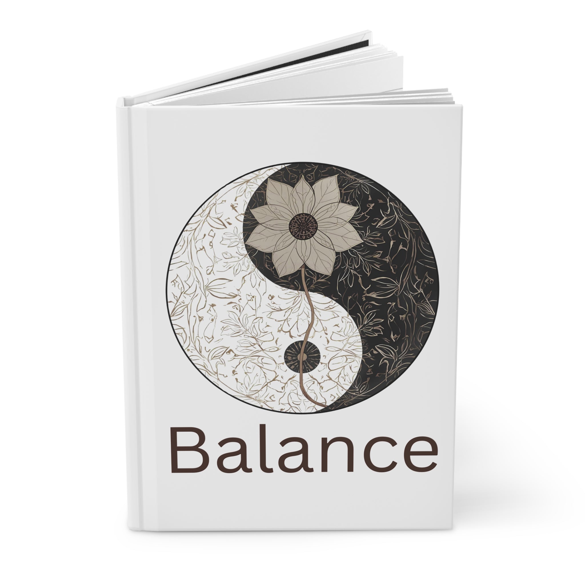 Balance Hardcover Journal - Inspirational Notebook, Gift for Writers, Creative Journal, Daily Planner, Self-Reflection Diary