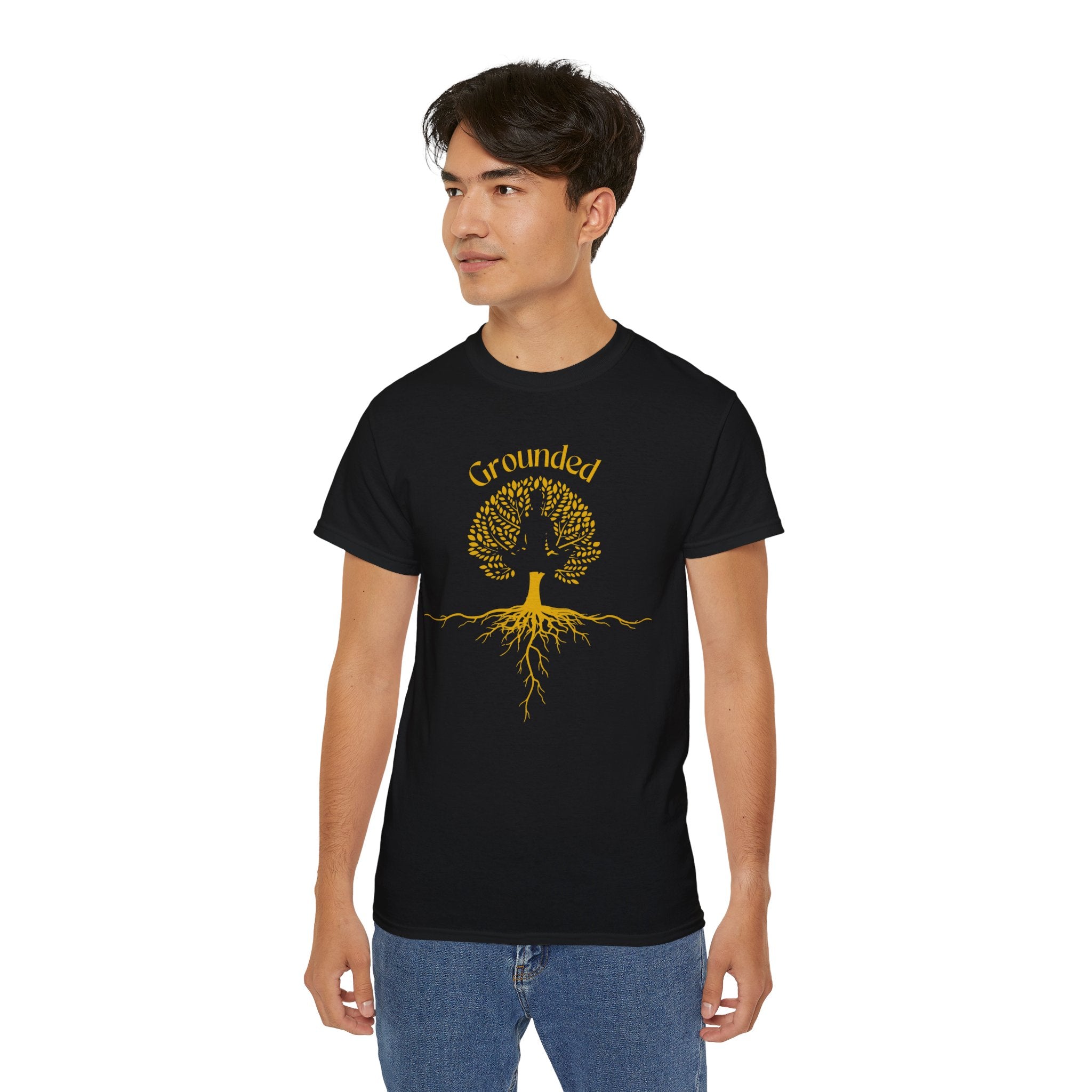 Grounded Unisex Tee - Mindfulness & Relaxation Wear - Ascended Tees