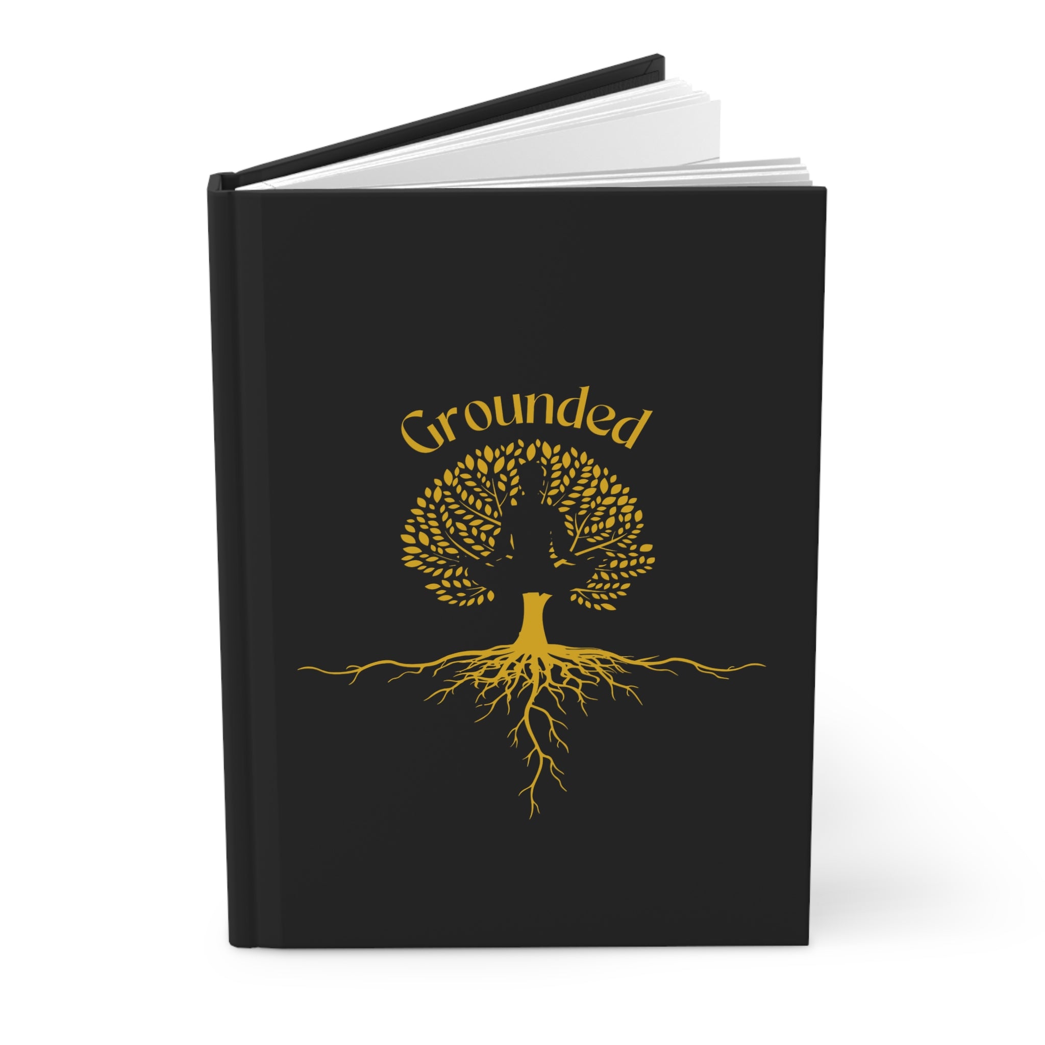 Grounded Hardcover Journal - Inspirational Notebook, Gift for Writers, Creative Journal, Daily Planner, Self-Reflection Diary