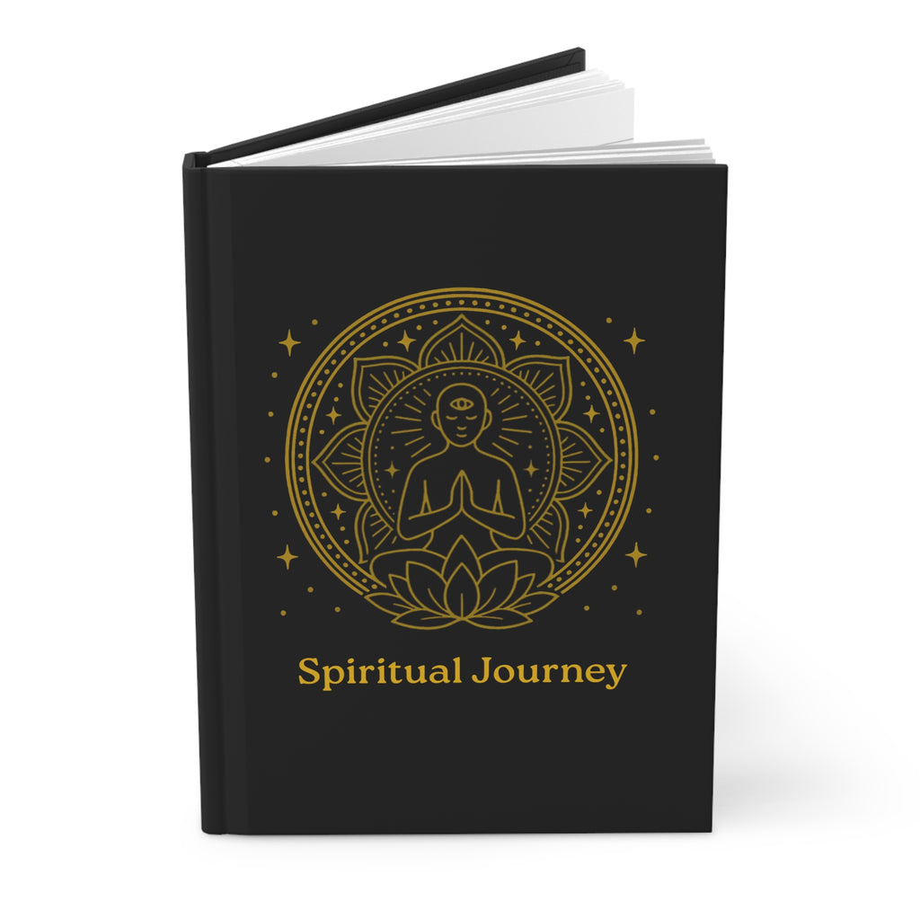 Spiritual Journey Hardcover Journal, Meditation Journal, Mindfulness Notebook, Self-Discovery Diary