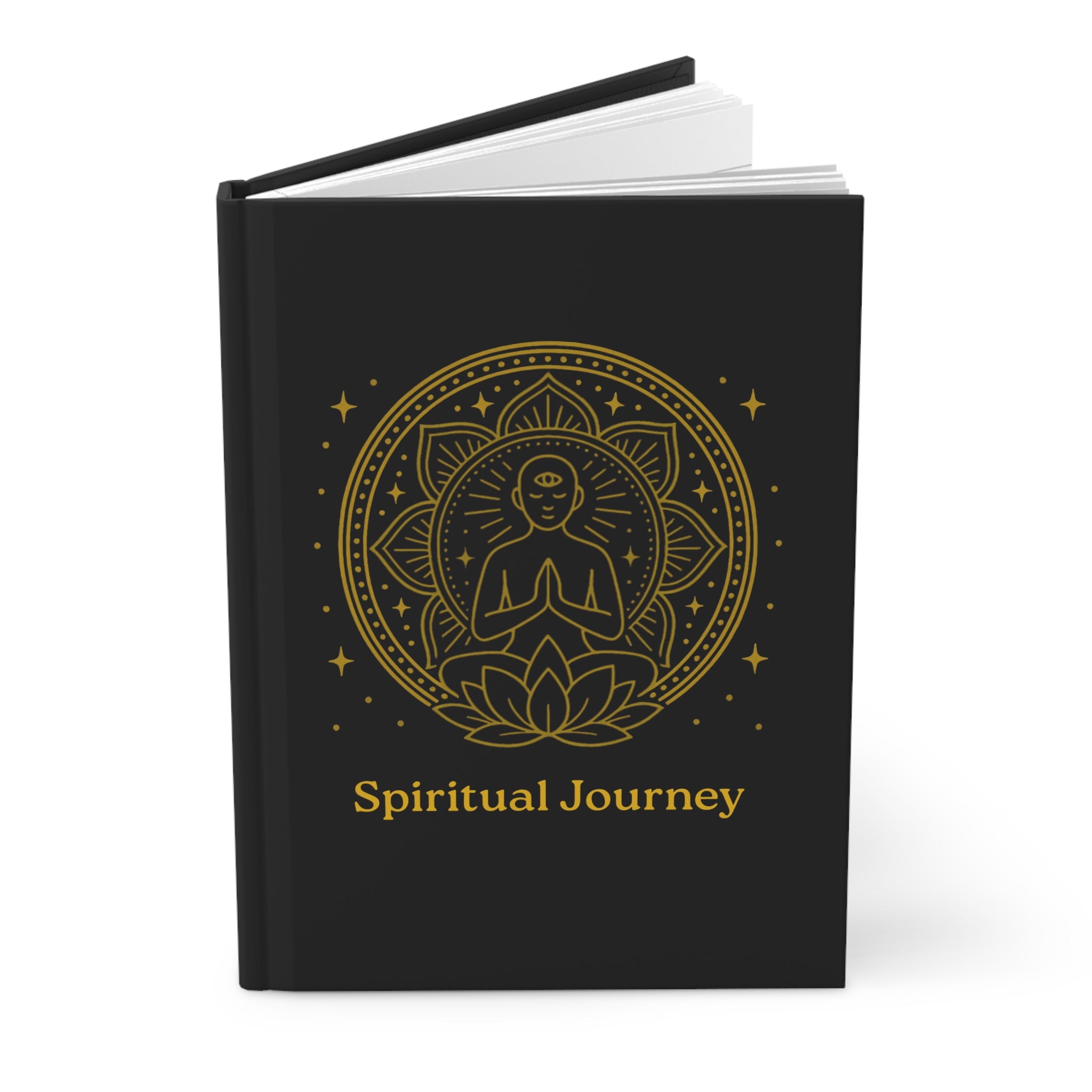 Spiritual Journey Hardcover Journal, Meditation Journal, Mindfulness Notebook, Self-Discovery Diary