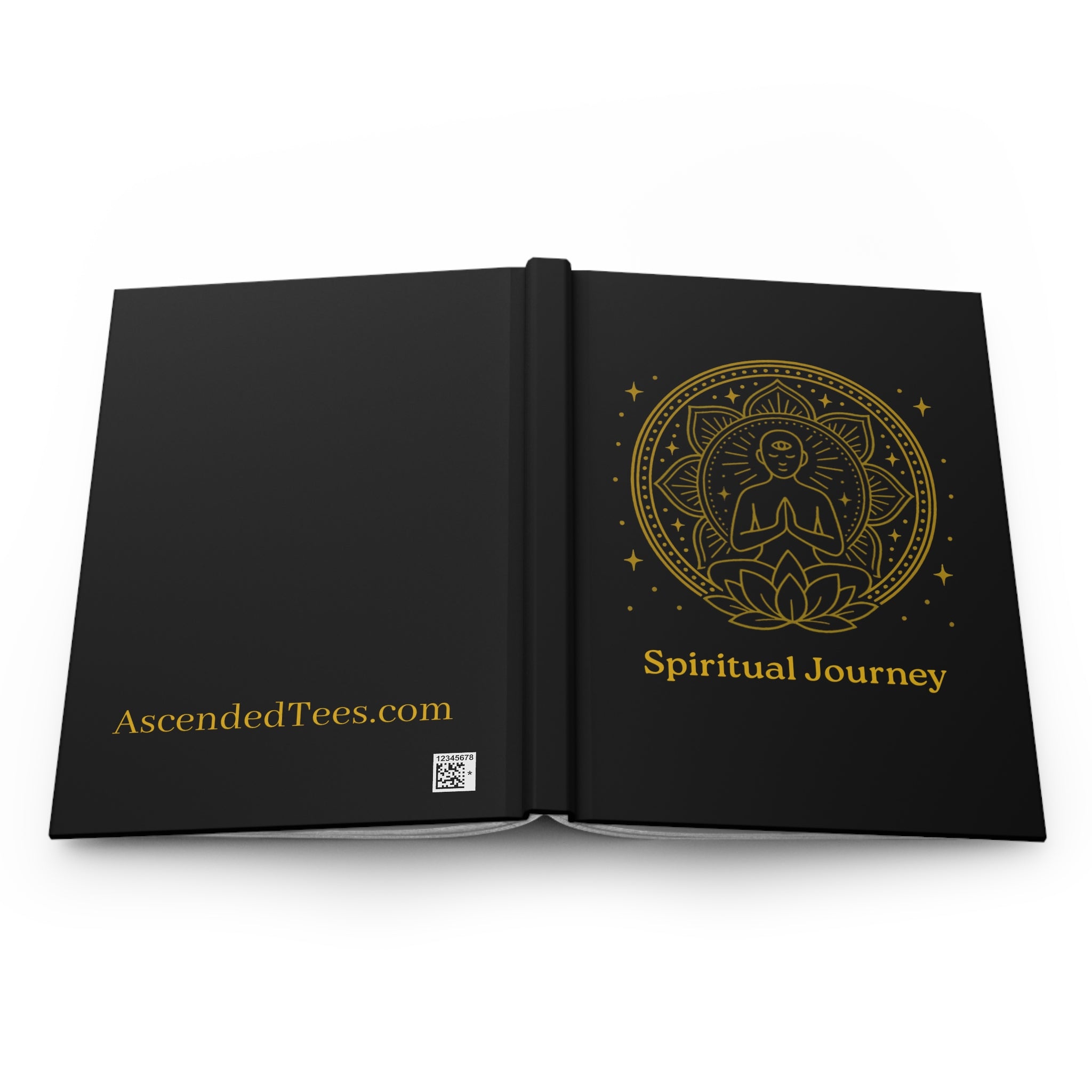 Spiritual Journey Hardcover Journal, Meditation Journal, Mindfulness Notebook, Self-Discovery Diary