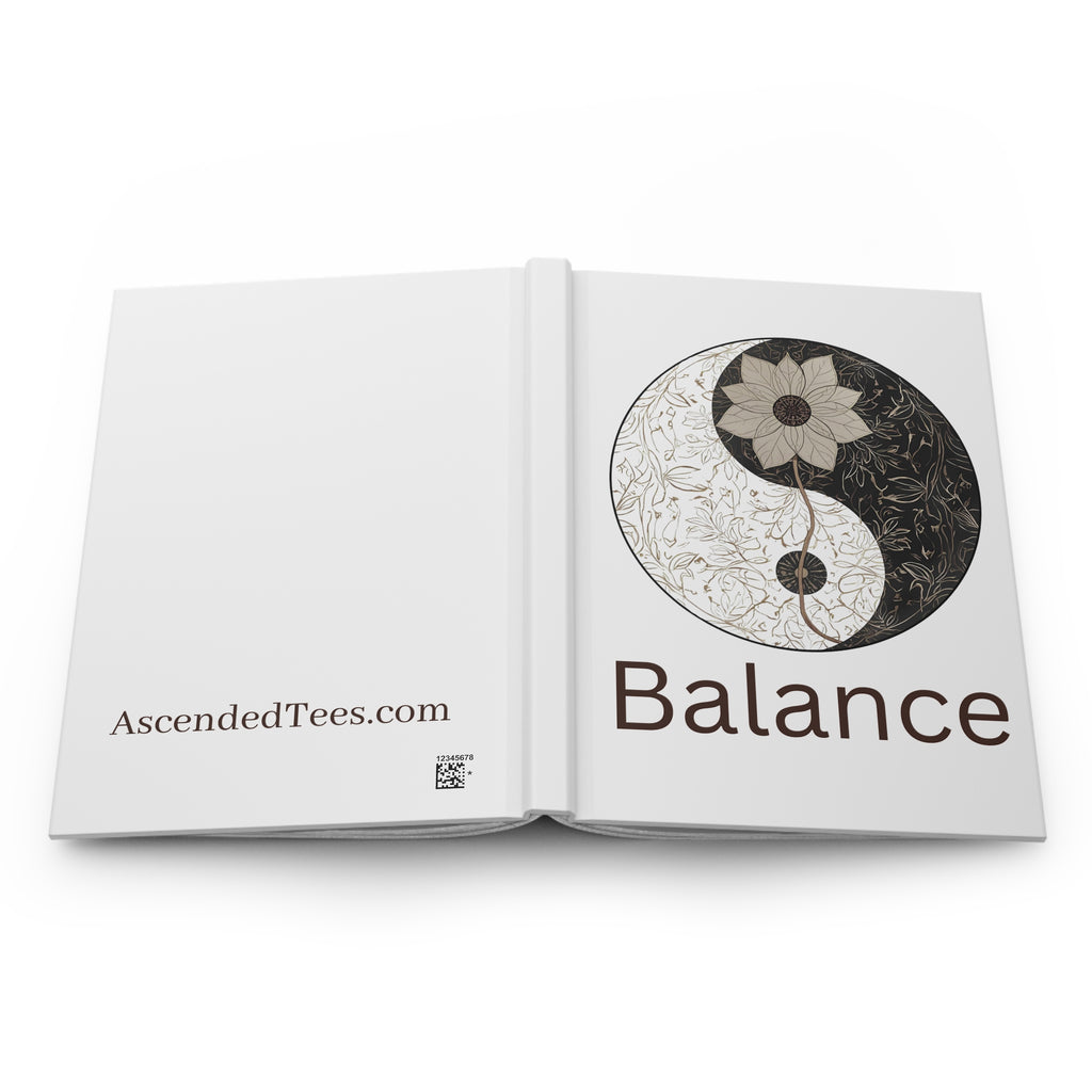 Balance Hardcover Journal - Inspirational Notebook, Gift for Writers, Creative Journal, Daily Planner, Self-Reflection Diary