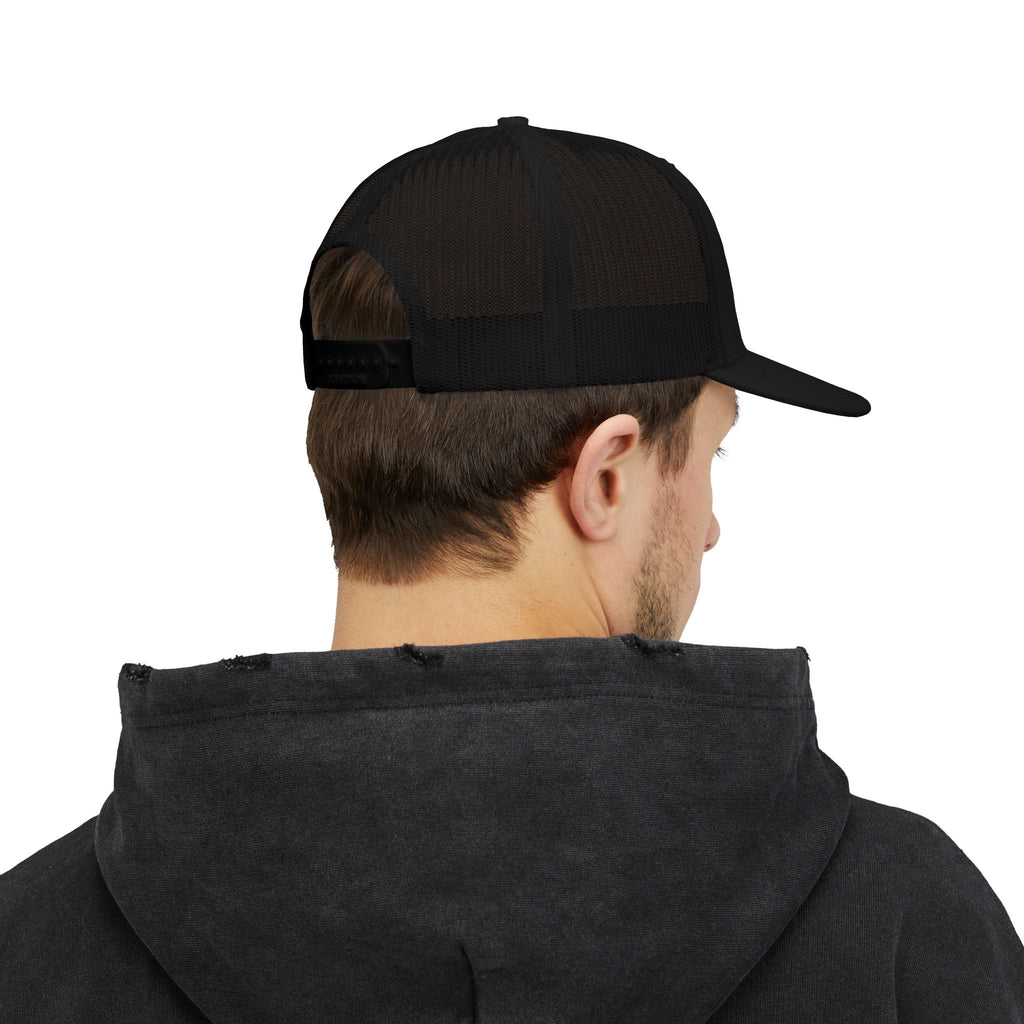 Snapback Trucker Cap - Ascended Tees Lotus Logo - Mindfulness Meditation Apparel